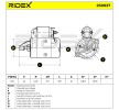 RIDEX Marş motoru 0, 9kW — 1990 Mitsubishi Lancer (5)