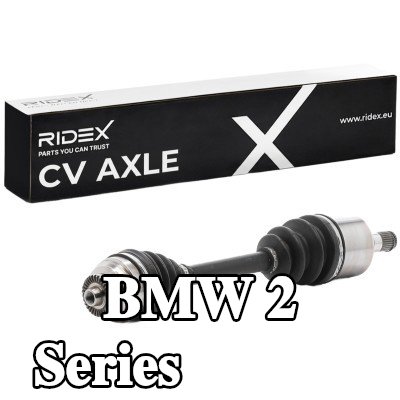 RIDEX عمود الدفع المحور الأمامي الأيسر, 538mm — BMW 2 Series