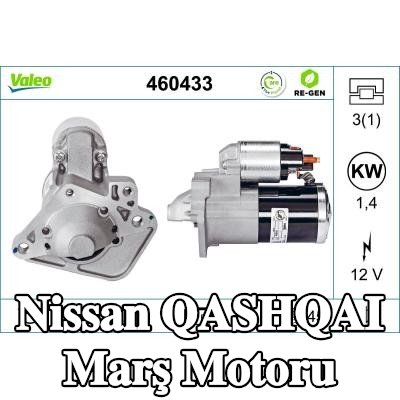 VALEO Marş motoru 1, 4kW — 2006 Nissan Qashqai