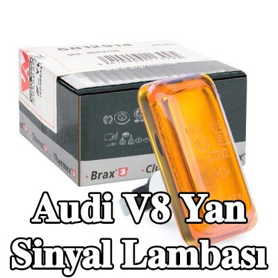 VAN WEZEL Yan sinyal lambası Sol Ön, Sağ ön, yan montaj, sarı, ampul yuvası olmadan — Audi V8