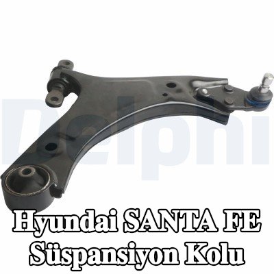 DELPHI Ön süspansiyon kolu, Alt, Sağ, Çelik Sac, bilyeli mafsal ile — Hyundai Santa Fe