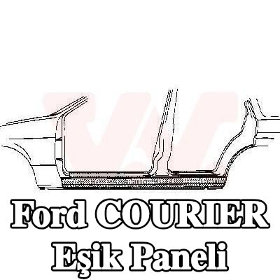 VAN WEZEL Külbütör paneli, sol — Ford Courier