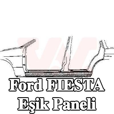 VAN WEZEL Külbütör paneli, sol — 2002 Ford Fiesta