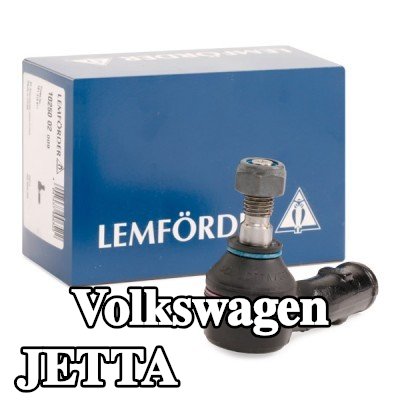 LEMFÖRDER طرف قضيب التوجيه للمحور الأمامي الأيسر, خارجي, 74mm, مع مواد تثبيت — 1990 Volkswagen Jetta
