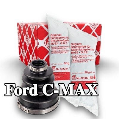 FEBI BILSTEIN طقم غطاء مفصل CV, عمود الإدارة على جانب ناقل الحركة, مطاط — Ford C-max