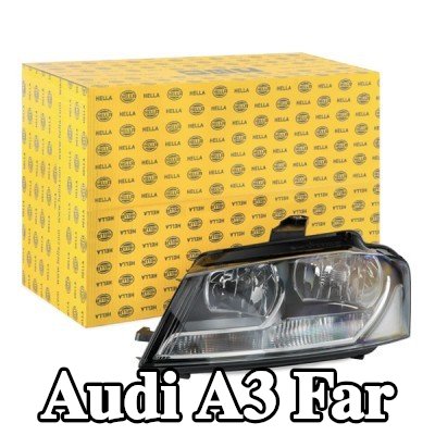 HELLA Far Sol, H7/H7, PS19W, PSY24W, W5W, ampullü, far seviyeleme motorlu, Gösterge Rengi: şeffaf — 2011 Audi A3