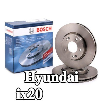 BOSCH القطر الخارجي لقرص المكابح: 280mm, مُهوى, مشحم — Hyundai ix20