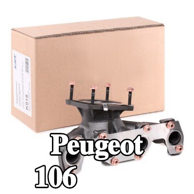 LRT مشعب العادم مع أجزاء التثبيت — Peugeot 106
