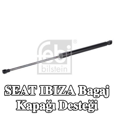 FEBI BILSTEIN Bagaj kapağı amortisörü (Her iki taraf), 485mm — 2012 SEAT Ibiza