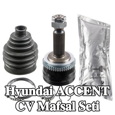 FEBI BILSTEIN Tekerlek tarafı CV mafsal kiti, somunlu, gres ile — 2002 Hyundai Accent