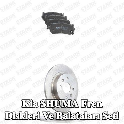 STARK Fren diskleri ve balataları seti Arka Aks, düz — Kia Shuma