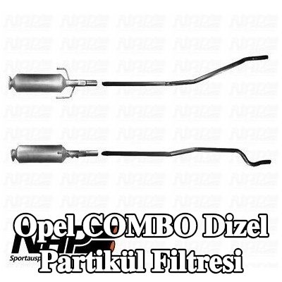 NAP carparts Sabitleme/montaj malzemeli dizel partikül filtresi — 2004 Opel Combo