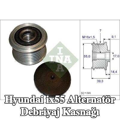 INA Alternatör debriyaj kasnağı Montaj için özel aletler gerektirir — Hyundai ix55