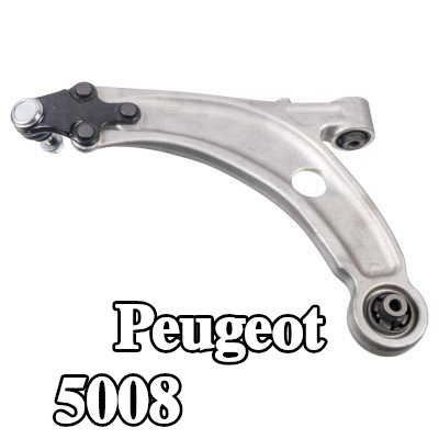 FEBI BILSTEIN ذراع التعليق من الألومنيوم, مع وصلة كروية, مع حوامل مطاطية — Peugeot 5008