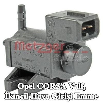 METZGER Valf, ikincil hava girişi emme — Opel Corsa