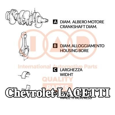 IAP QUALITY PARTS مجموعة محامل قضيب التوصيل — 2005 Chevrolet Lacetti