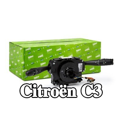 VALEO مفتاح عمود التوجيه مع زنبرك ساعة الوسادة الهوائية — 2002 Citroën C3