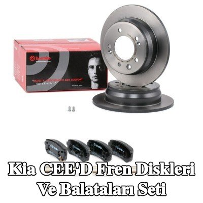 BREMBO Fren diskleri ve balataları seti Prime, düz — 2012 Kia Cee'd