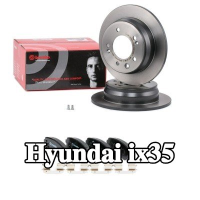 BREMBO مجموعة أقراص الفرامل والوسادات Prime, صلب — Hyundai ix35