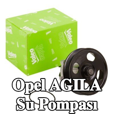 VALEO Kapaksız su pompası, conta/sızdırmazlık elemanları ile — 2003 Opel Agila