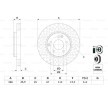 BOSCH Fren diski Dış Çap: 288mm, Havalandırmalı, Kaplamalı, cıvata/vida ile — Mercedes-Benz Clc (3)