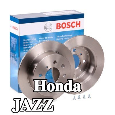 BOSCH القطر الخارجي لقرص المكابح: 239mm, صلب, مشحم, مع مسامير/براغي — 2002 Honda Jazz