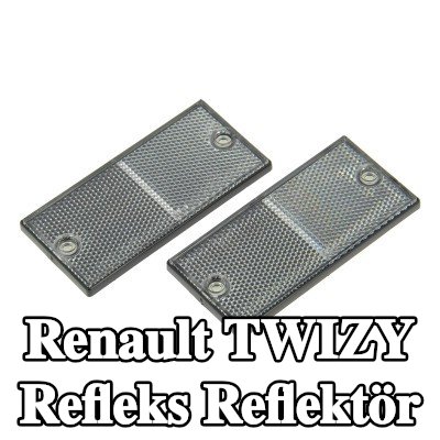 XL Yapışkan filmli refleks reflektör, sabitleme malzemesi içermez — Renault Twizy