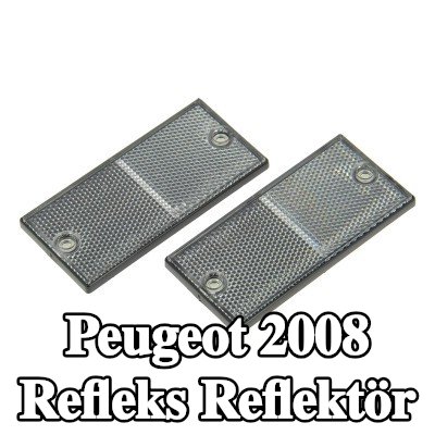 XL Yapışkan filmli refleks reflektör, sabitleme malzemesi içermez — Peugeot 2008