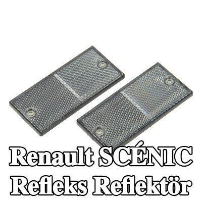 XL Yapışkan filmli refleks reflektör, sabitleme malzemesi içermez — Renault Scénic