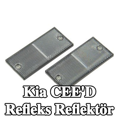 XL Yapışkan filmli refleks reflektör, sabitleme malzemesi içermez — Kia Cee'd