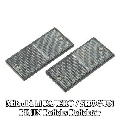 XL Yapışkan filmli refleks reflektör, sabitleme malzemesi içermez — Mitsubishi Pajero / Shogun Pinin