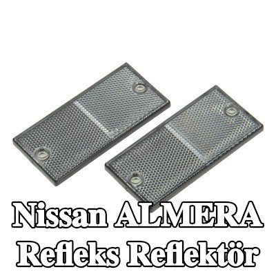 XL Yapışkan filmli refleks reflektör, sabitleme malzemesi içermez — 2000 Nissan Almera