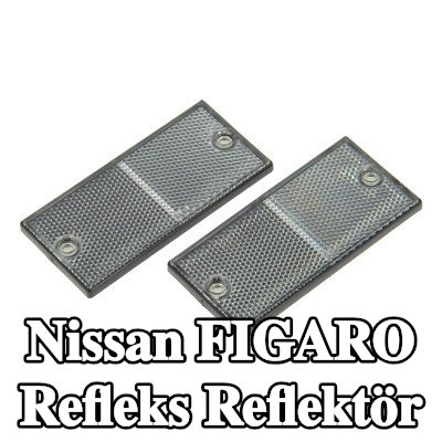 XL Yapışkan filmli refleks reflektör, sabitleme malzemesi içermez — Nissan Figaro
