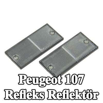 XL Yapışkan filmli refleks reflektör, sabitleme malzemesi içermez — Peugeot 107
