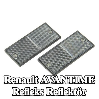 XL Yapışkan filmli refleks reflektör, sabitleme malzemesi içermez — Renault Avantime