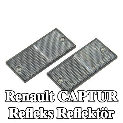 XL Yapışkan filmli refleks reflektör, sabitleme malzemesi içermez — Renault Captur
