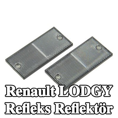 XL Yapışkan filmli refleks reflektör, sabitleme malzemesi içermez — Renault Lodgy