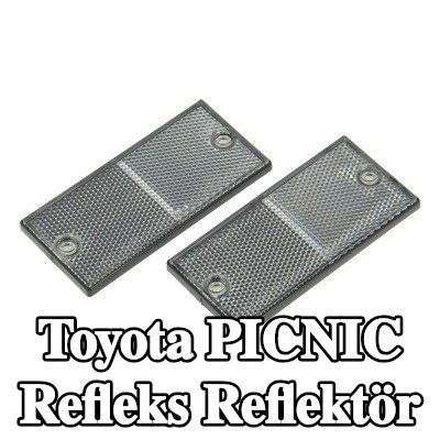 XL Yapışkan filmli refleks reflektör, sabitleme malzemesi içermez — Toyota Picnic