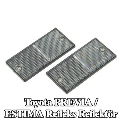 XL Yapışkan filmli refleks reflektör, sabitleme malzemesi içermez — Toyota Previa / Estima