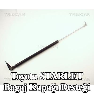 TRISCAN Bagaj kapağı destek kolu Sol, 590mm — 1996 Toyota Starlet