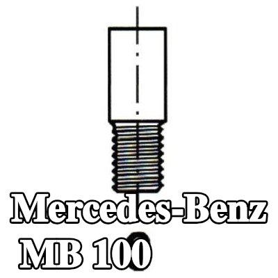 IPSA صمام السحب ساق الصمام المطلي بالكروم — Mercedes-Benz Mb 100