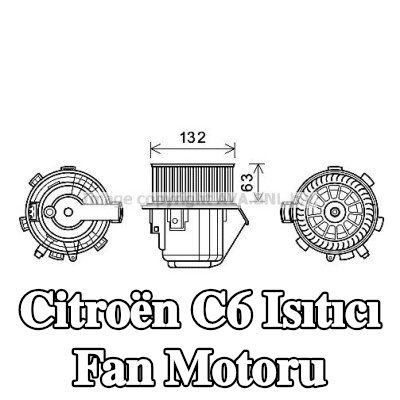 PRASCO Isıtıcı fan motoru — Citroën C6