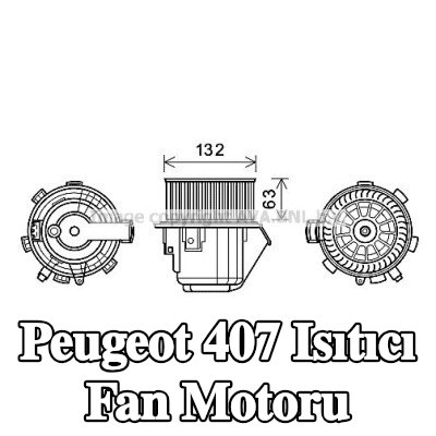 PRASCO Isıtıcı fan motoru — Peugeot 407