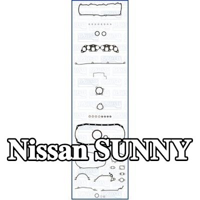 AJUSA مجموعة حشيات كاملة, محرك مزود بأختام صمامات, بدون حشية رأس الأسطوانة — Nissan Sunny