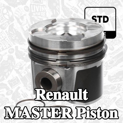 ET ENGINETEAM Piston segmanlı piston, keystone bağlantı kolu için, piston segman taşıyıcısı ile — 2009 Renault Master