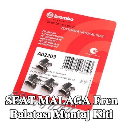 BREMBO Fren balatası montaj kiti — SEAT Malaga