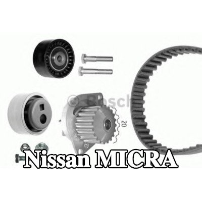 BOSCH مجموعة مضخة المياه وحزام التوقيت عدد الأسنان: 136, Width: 25mm — 2000 Nissan Micra