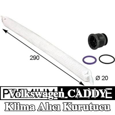 MAHLE Aksesuarları ile klima alıcı kurutucu, conta/sızdırmazlık elemanları ile — Volkswagen Caddy