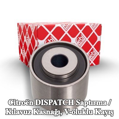 FEBI BILSTEIN Saptırma / kılavuz kasnağı, V-ribbed belt Outer Diameter: 37mm — 1998 Citroën Dispatch