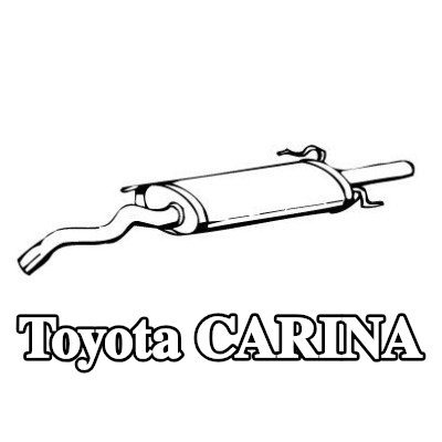 VEGAZ كاتم الصوت الخلفي 1130mm — 1990 Toyota Carina